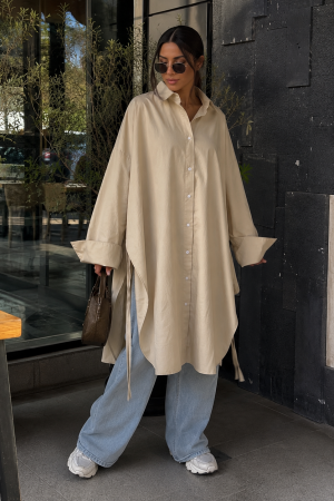 Premium Long Poplin Shirt (نسخة)